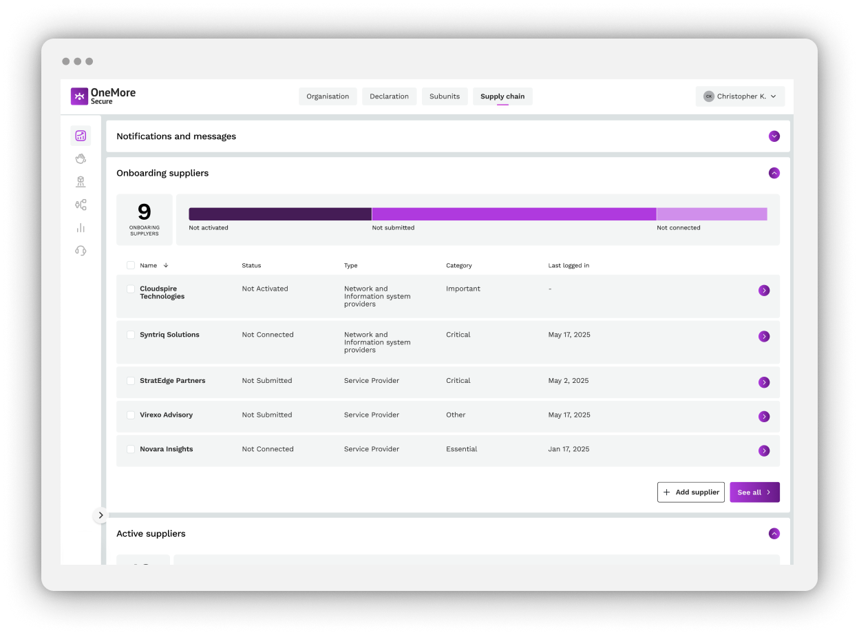 One More secure - display of interface